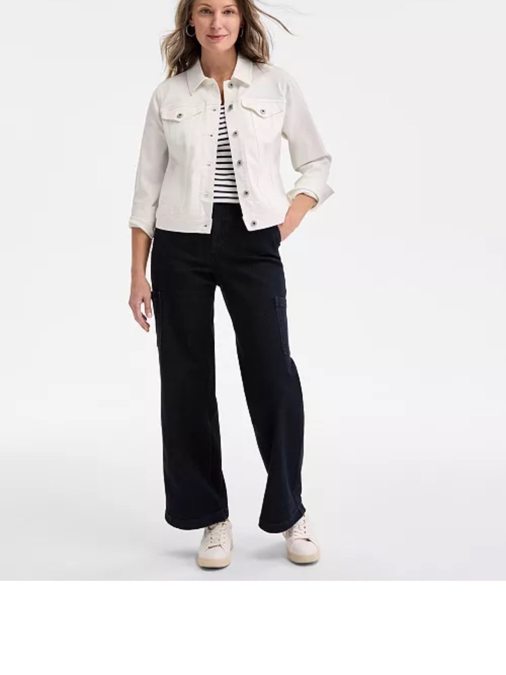 Style & Co. light blue Denim Jacket with Button Front
